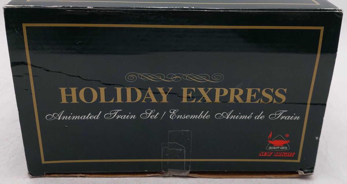 New Bright 384-10 G Scale Musical Holiday Express Train Station VG/Box