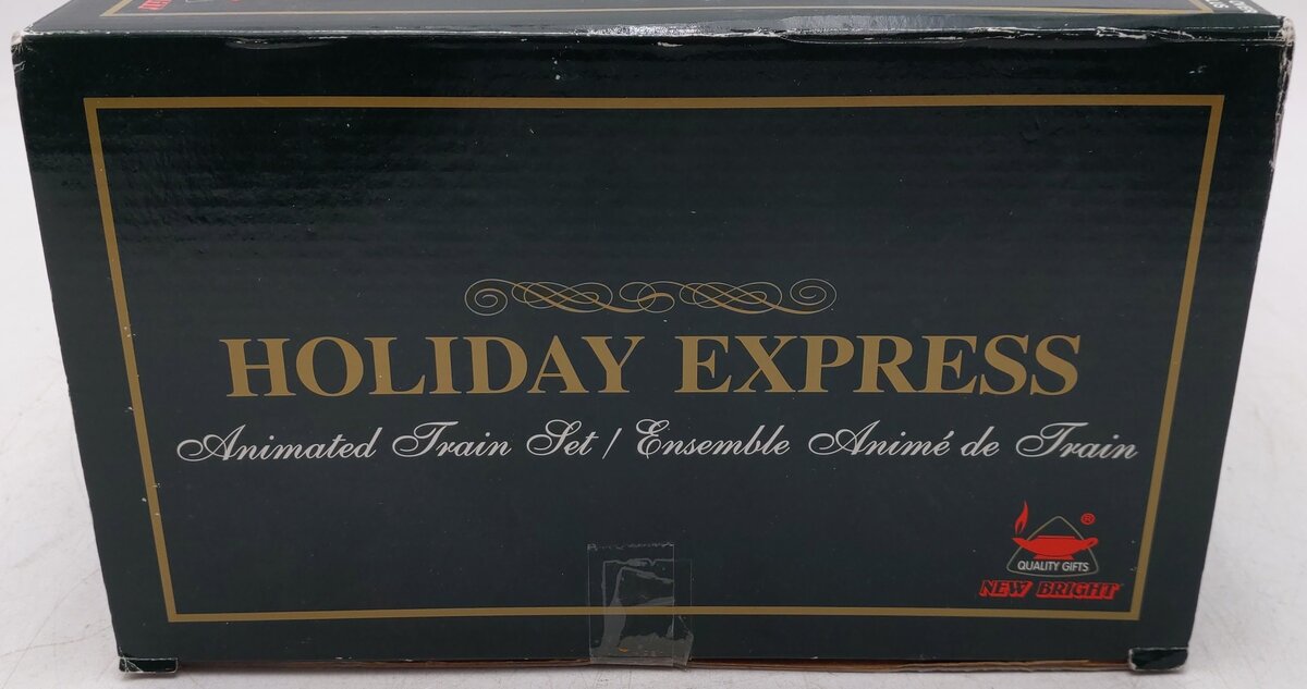New Bright 384-10 G Scale Musical Holiday Express Train Station VG/Box