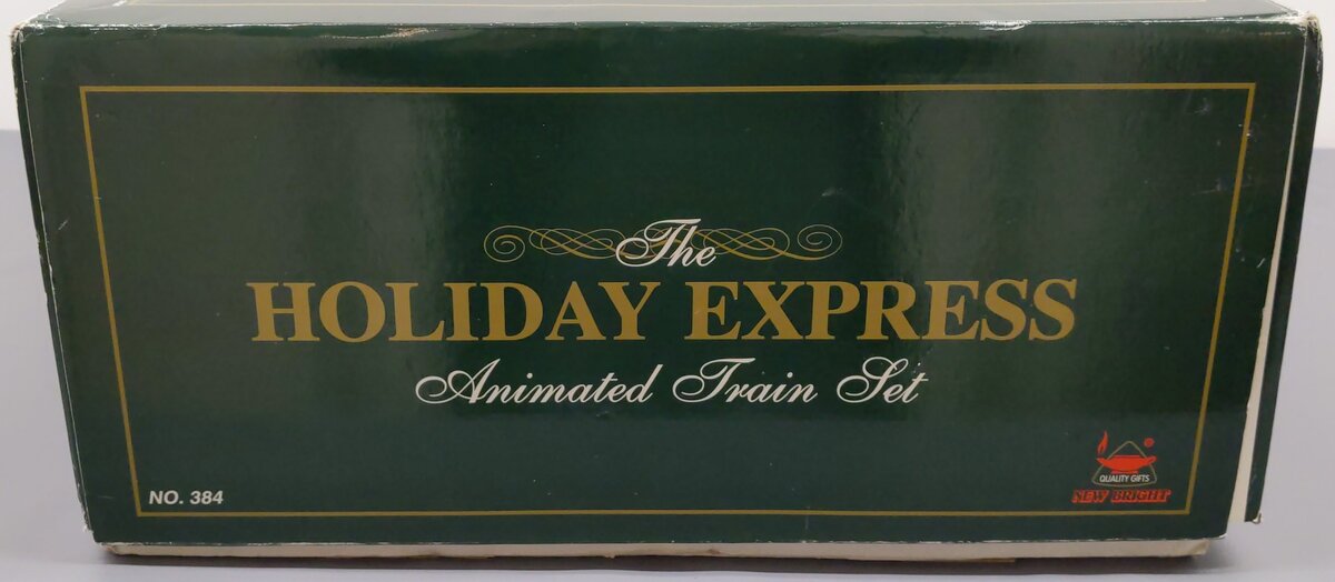 New Bright 380 G Scale Holiday Express Animated Steam Train Set EX/Box