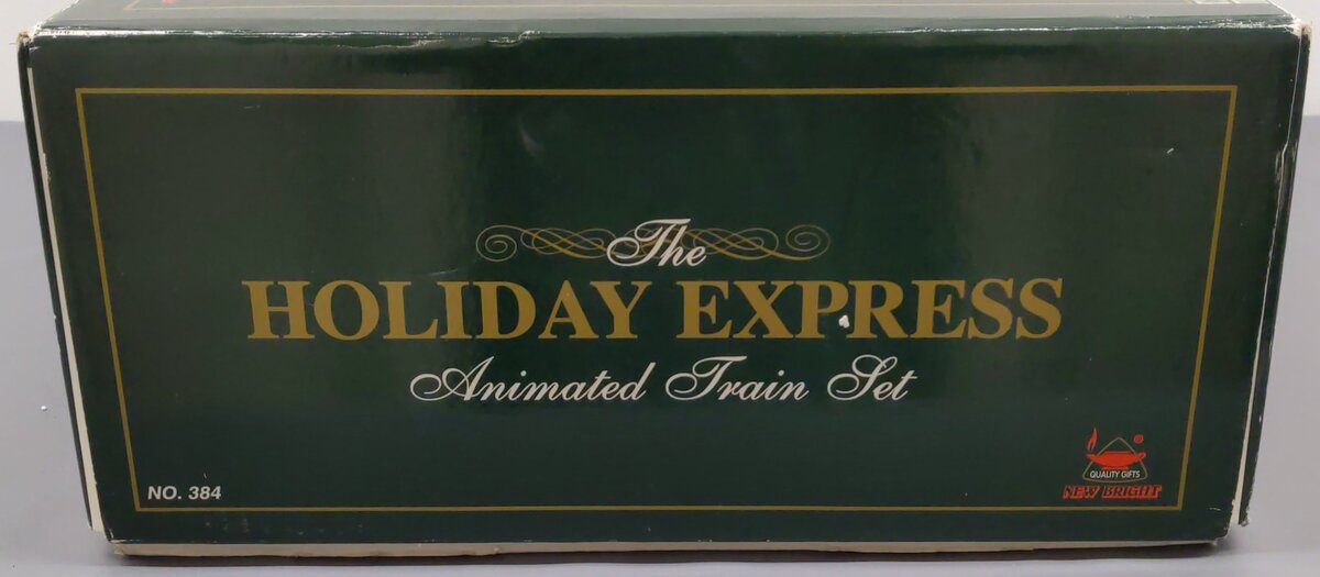 New Bright 380 G Scale Holiday Express Animated Steam Train Set EX/Box
