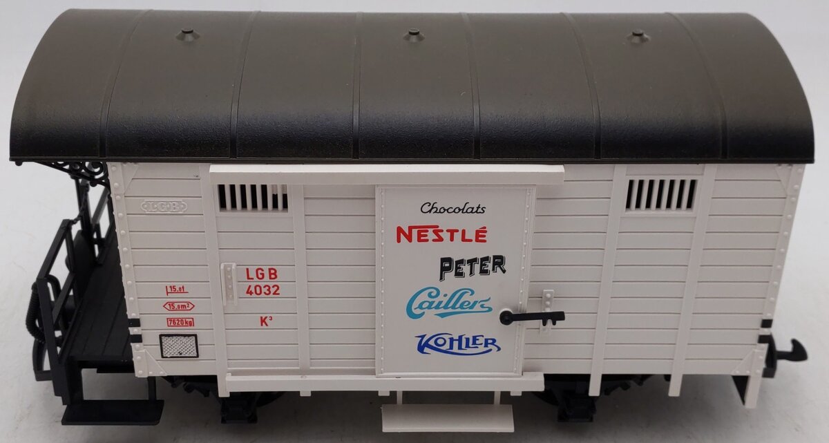LGB 4032 G Scale Nestle Peter Caillers Chocolate Boxcar EX/Box