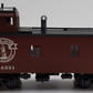 K-Line K616-1131 O Gauge Boston & Maine Smoking Off-Center Cupola Caboose LN/Box