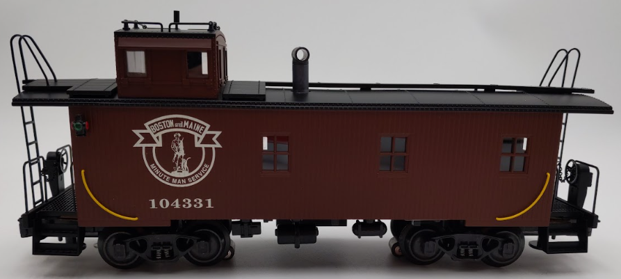 K-Line K616-1131 O Gauge Boston & Maine Smoking Off-Center Cupola Caboose LN/Box