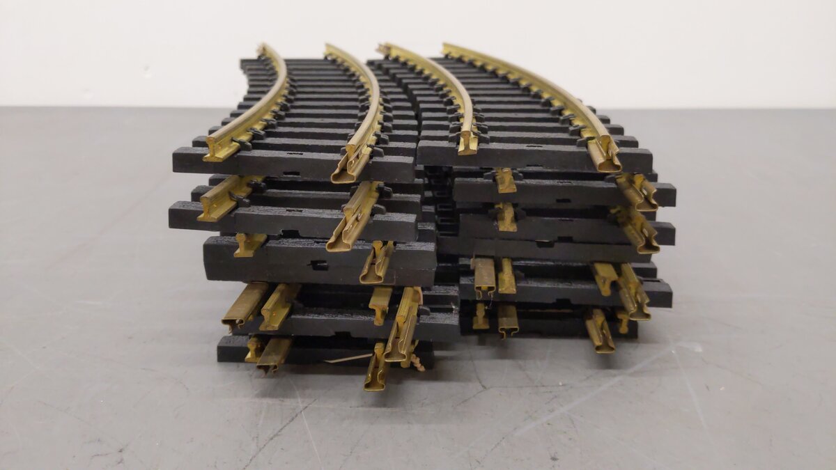 Aristo-Craft 30110 USA Style Brass Rail 5' Diameter Curved Track Sections (14) EX