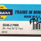 Athearn 6505 HO Burlington Northern SD40-2 Powered Locomotive #8153 NIB