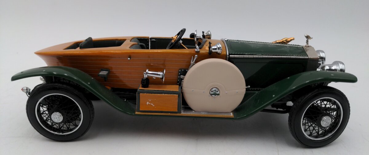 Franklin Mint B11XF11 1:24 Scale 1914 Rolls-Royce Silver Ghost Boattail VG/Box