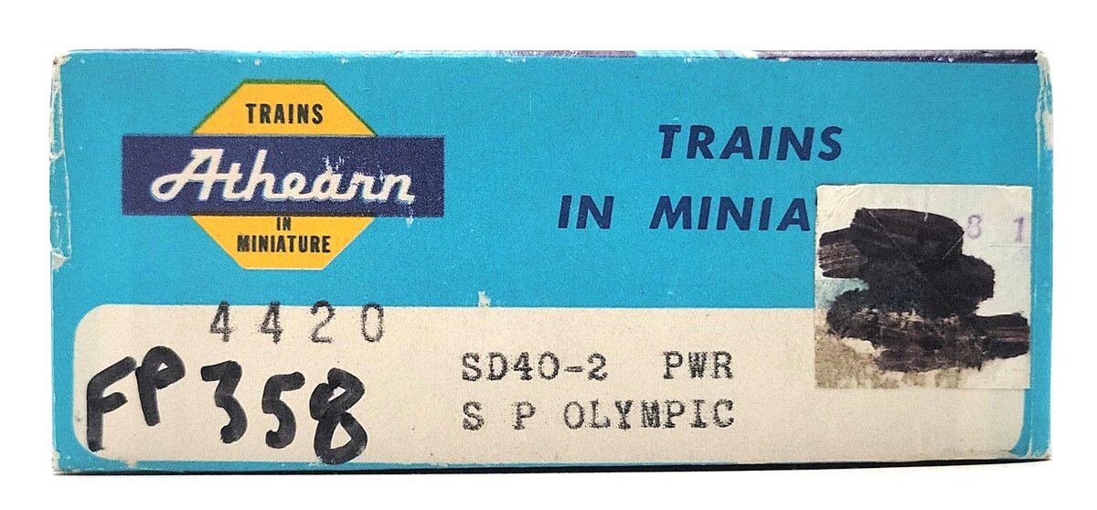 Athearn 4420 HO Southern Pacific "Olympic" SD40-2 Powered Diesel Loco #7347 EX/Box