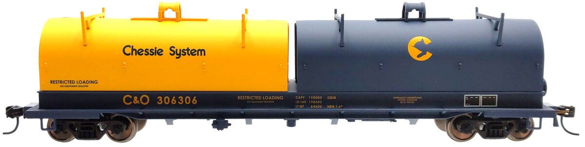Walthers 932-3839 HO C&O Chessie System Cushion Coil Car #306306 LN/Box