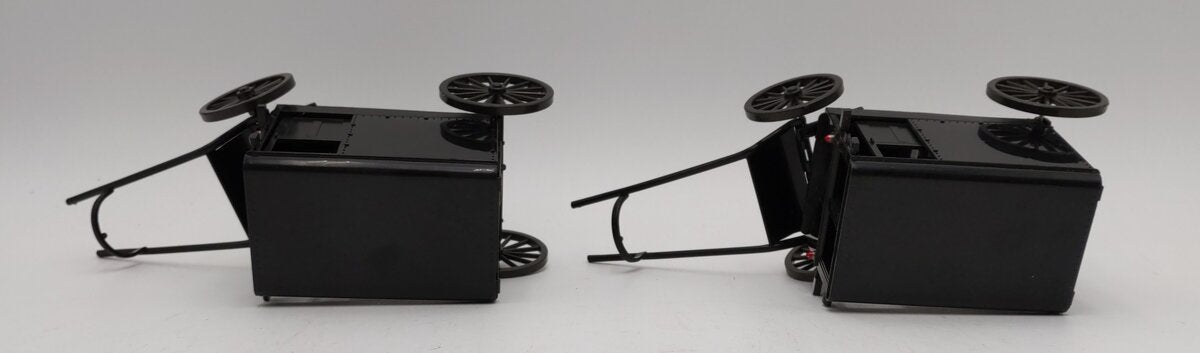 New-Ray 1:48 Scale Black Amish Buggy (2) EX