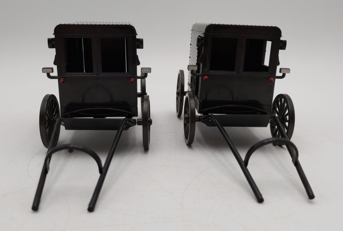 New-Ray 1:48 Scale Black Amish Buggy (2) EX
