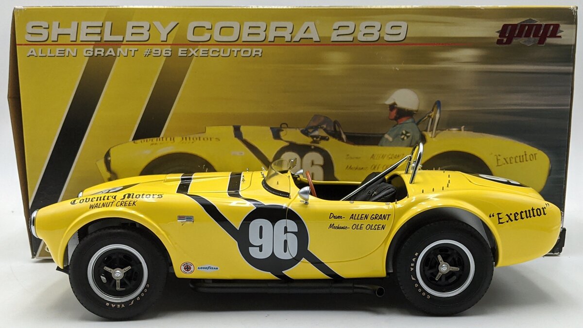 GMP 1202610 1:12 Scale Diecast #96 Allen Grant's Executor Shelby Cobra 289 NIB