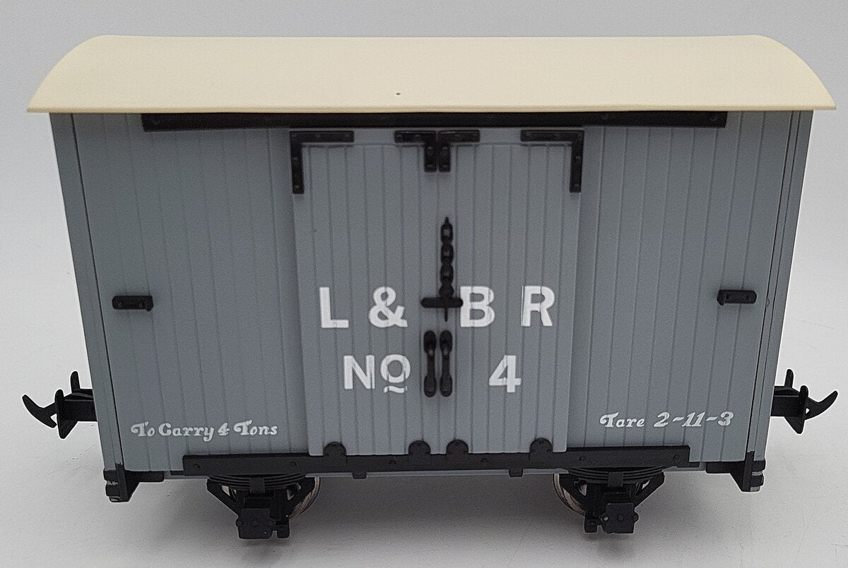 Accucraft R19-2C G Scale Lynton & Barnstaple Goods Van in L&B Grey #4 LN