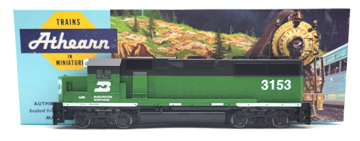 Athearn 4586 HO BN GP50 Phase II Diesel Locomotive #3153 EX/Box