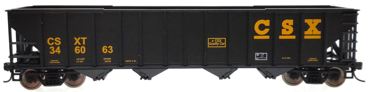 Walthers 910-1968 HO CSX Transportation 50' 100-Ton 4-Bay Hopper #346063