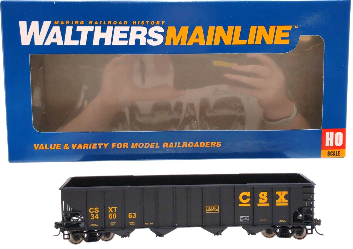 Walthers 910-1968 HO CSX Transportation 50' 100-Ton 4-Bay Hopper #346063