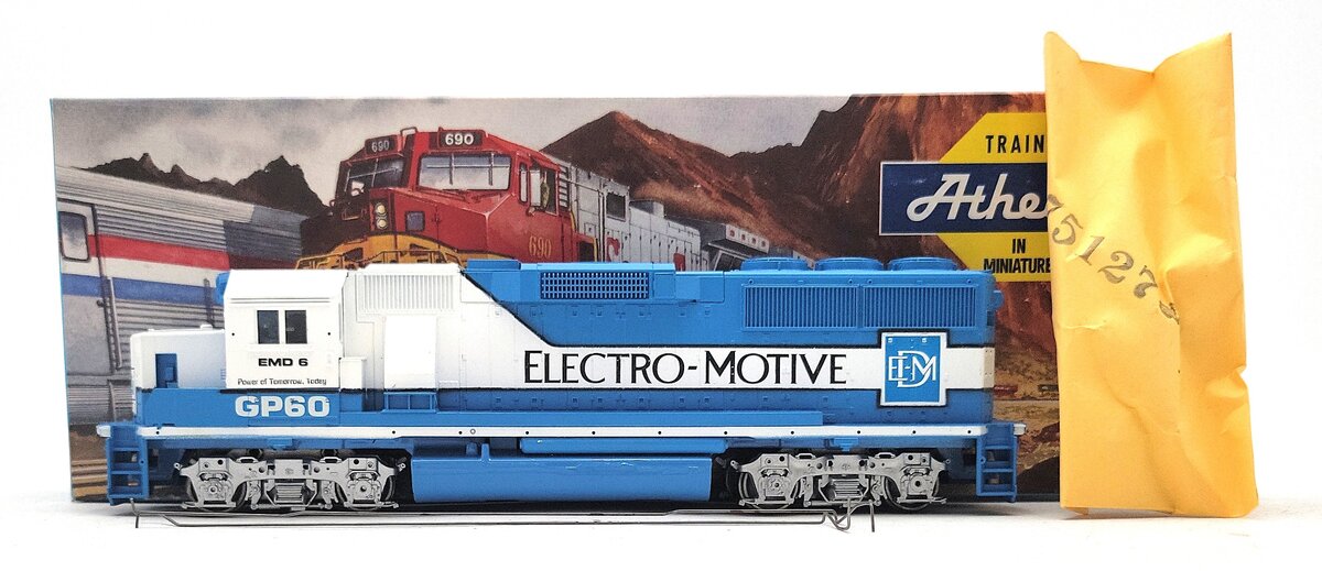 Athearn 4764 HO Scale EMD Demo GP60 Powered Diesel Locomotive #5 EX/Box