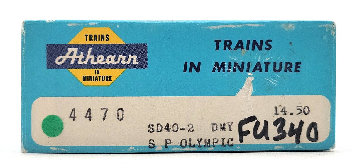 Athearn 4470 HO Southern Pacific Olympic SD40-2 Dummy Diesel Locomotive #7347 EX/Box