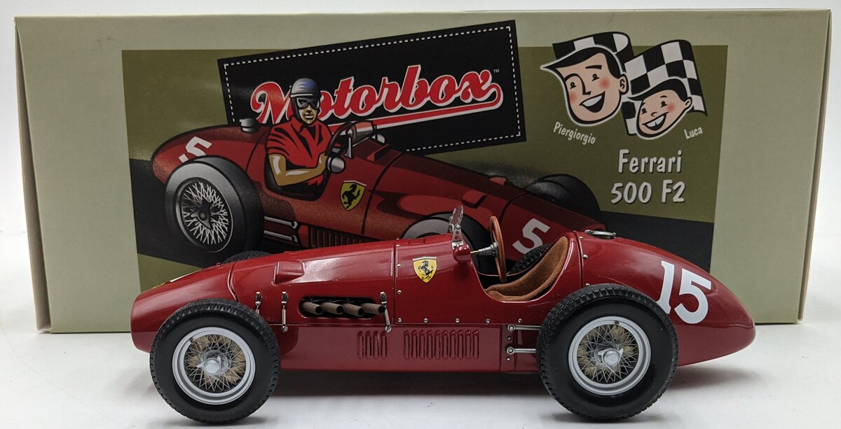 Exoto GPC97194 1:18 Scale Diecast Ferrari 500 F2 Long Nose Car #15 EX/Box