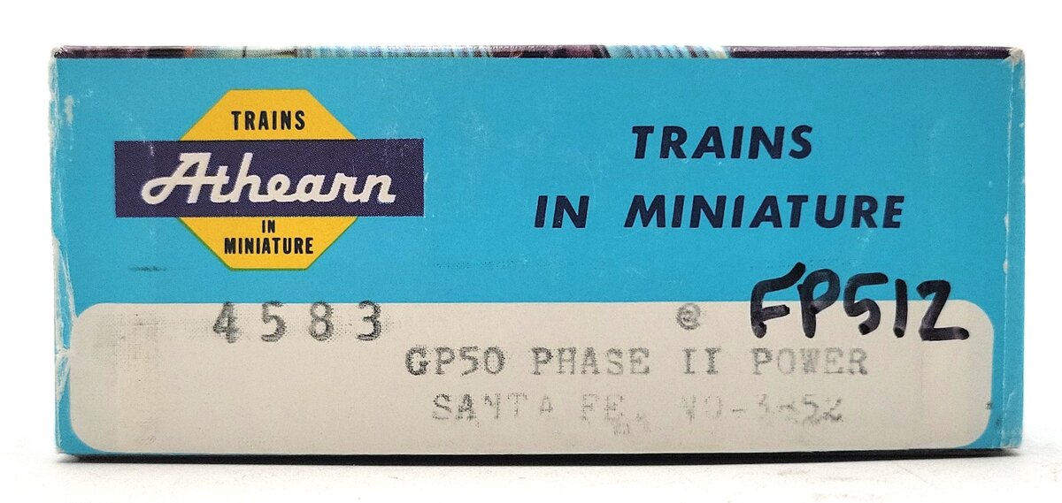 Athearn 4583 HO Scale Santa Fe Powered GP50 Diesel Locomotive #3852 EX/Box