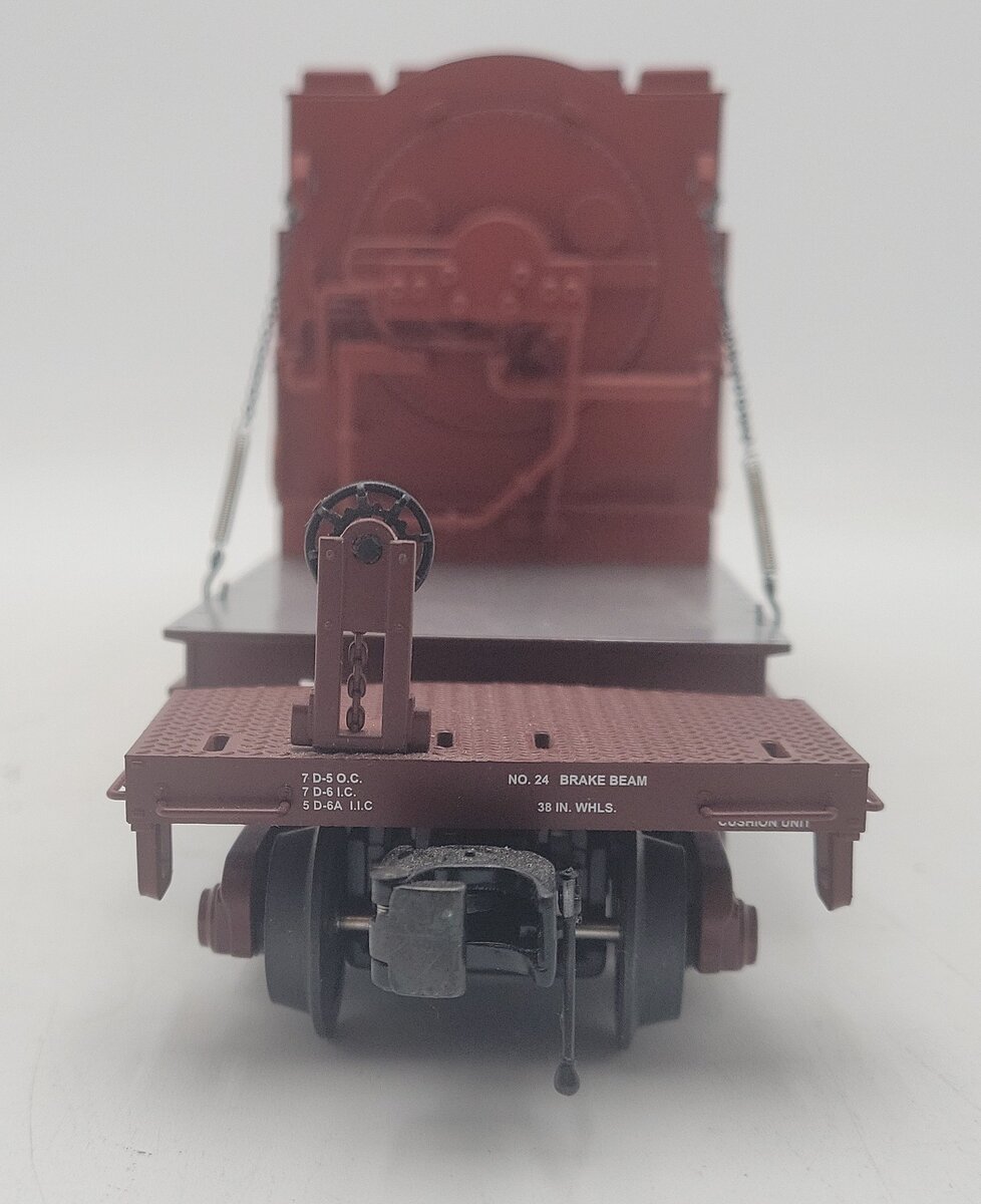 MTH 20-98433 O Gauge Milwaukee Road Flat Car w/ Trans. #601027 EX/Box