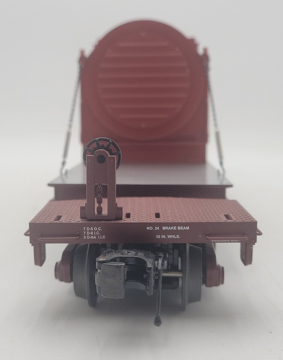 MTH 20-98433 O Gauge Milwaukee Road Flat Car w/ Trans. #601027 EX/Box