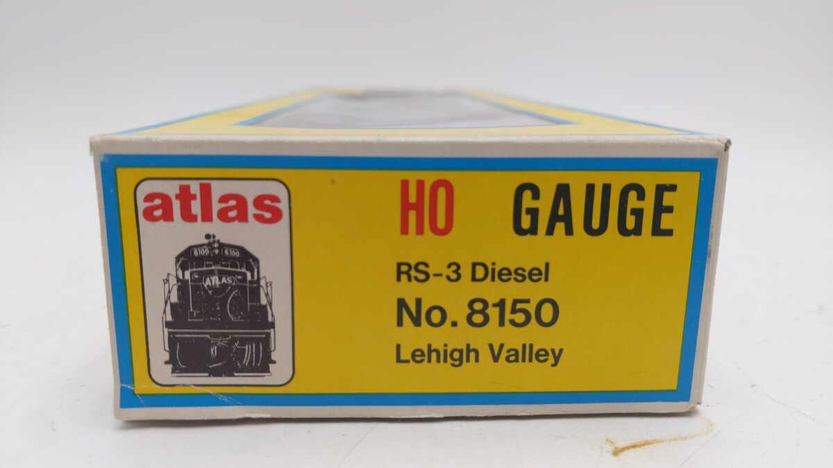 Atlas 8150 HO Scale Lehigh Valley RS-3 Diesel Locomotive #216 EX/Box
