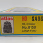 Atlas 8150 HO Scale Lehigh Valley RS-3 Diesel Locomotive #216 EX/Box