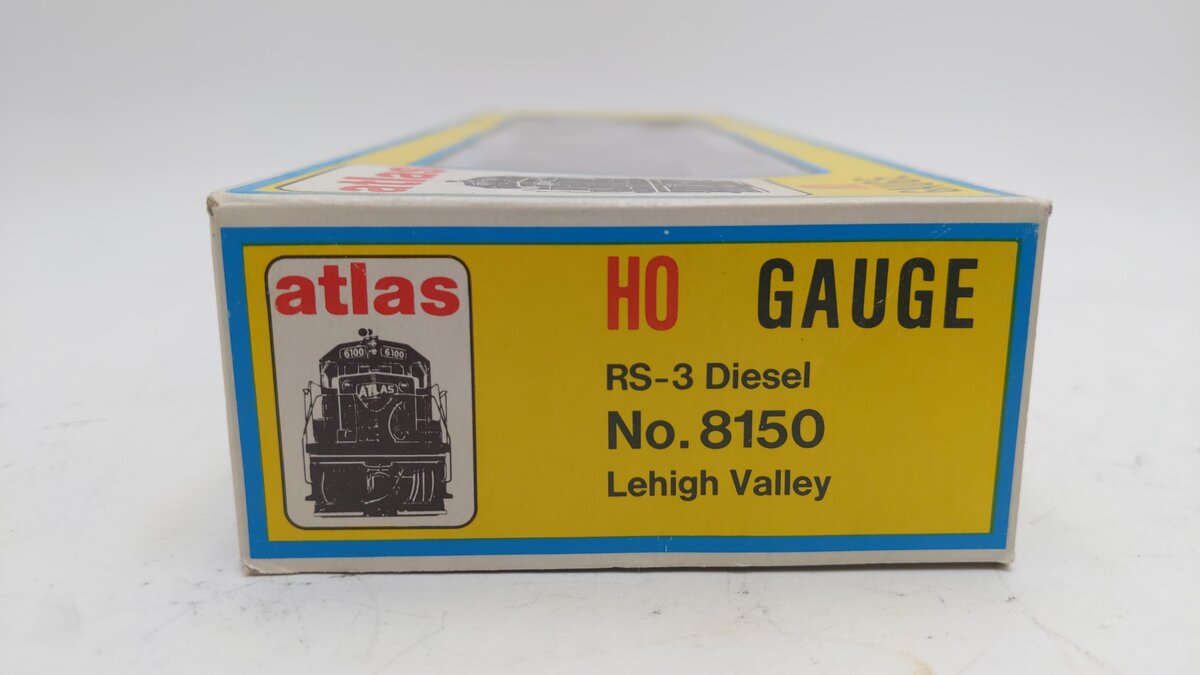 Atlas 8150 HO Scale Lehigh Valley RS-3 Diesel Locomotive #216 EX/Box
