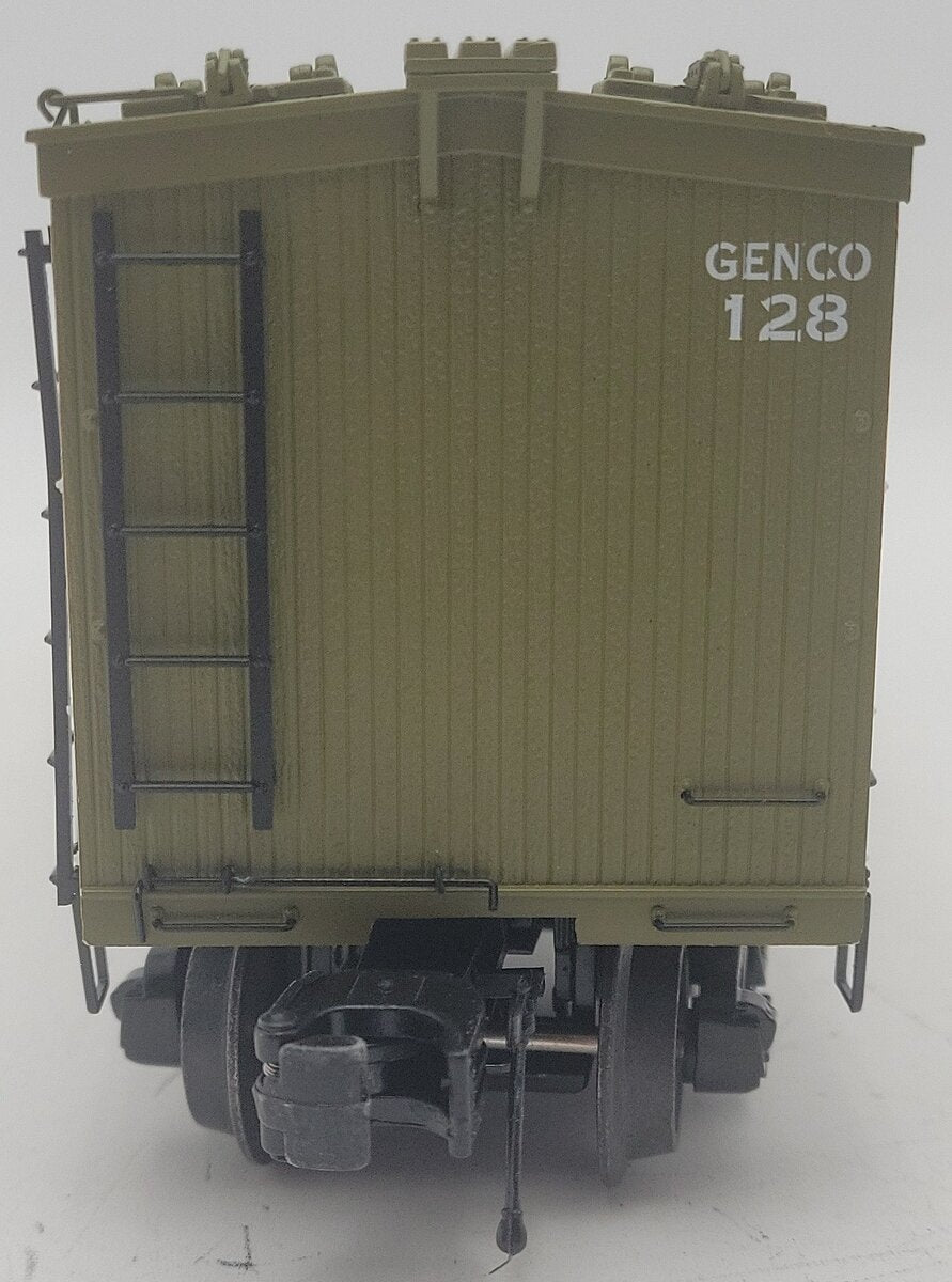 MTH 20-94615 O Gauge Genco Olive Oil Woodside Reefer Car #128 EX/Box