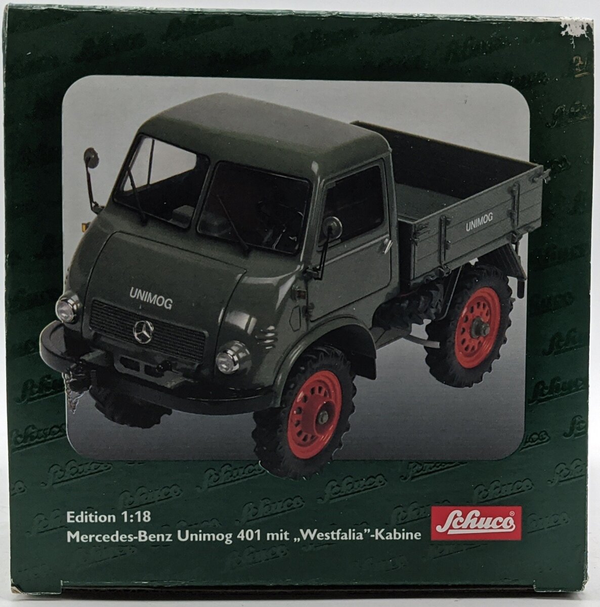 Schuco 00140 1:18 Scale Diecast Mercedes-Benz Unimog MIT Westfalia Kabine/Box