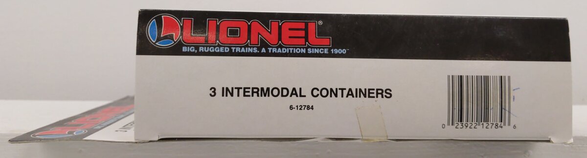 Lionel 6-12784 O Gauge Intermodal Containers 3-Pack LN/Box