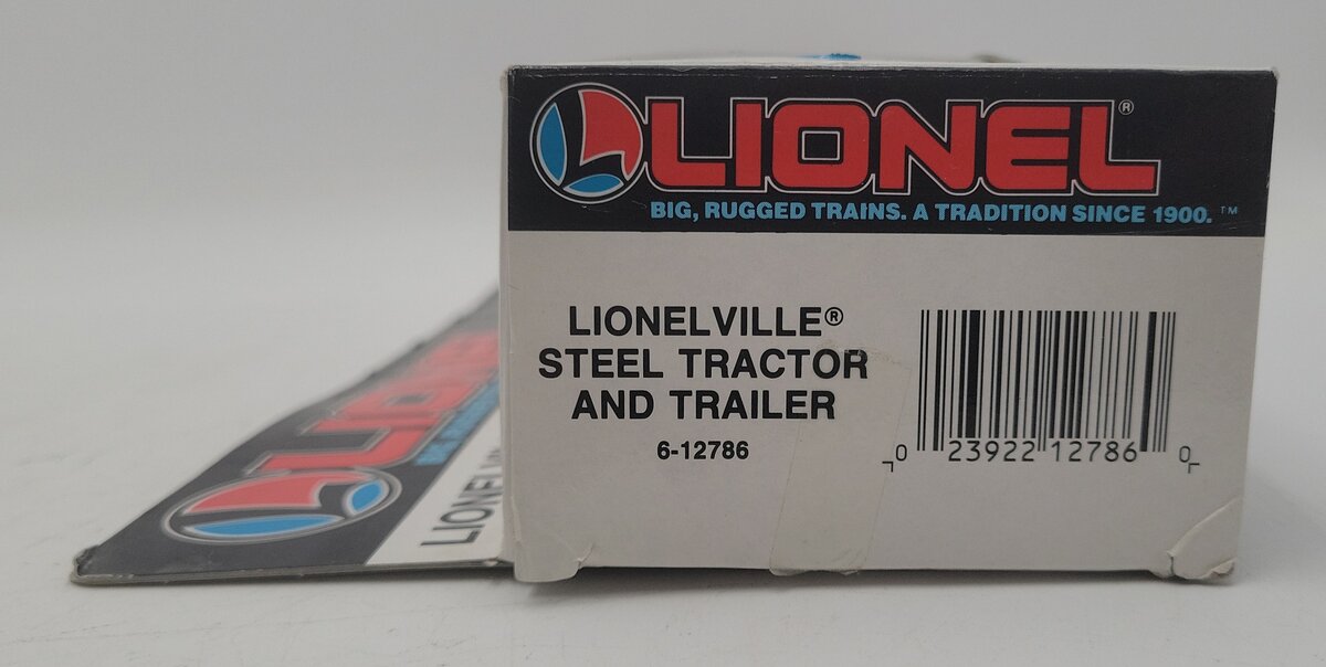 Lionel 6-12786 O Gauge 1:48 Red Lionelville Steel Tractor Trailer LN/Box