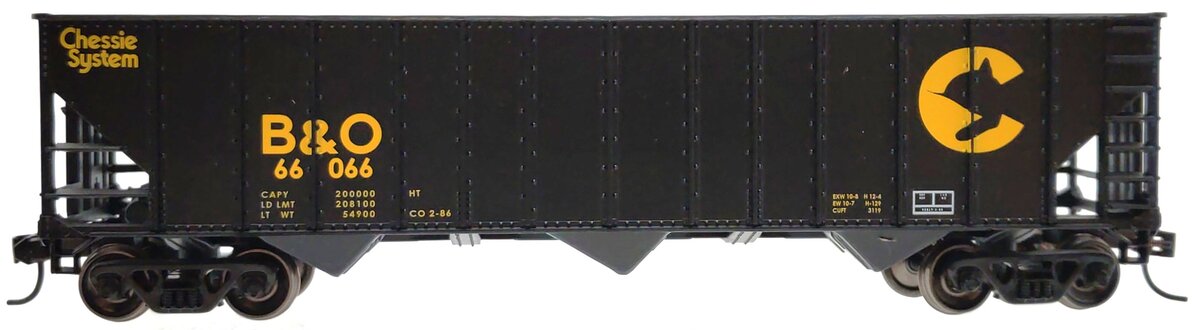 Proto 1000 920-37010 HO Scale Chessie/B&O 100T Hopper Car #66066 LN/Box