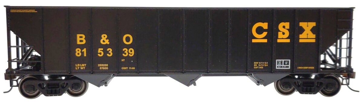 Bowser 41163 HO CSX/B&O 100-Ton 3-Bay Hopper Executive Line #815339 LN/Box