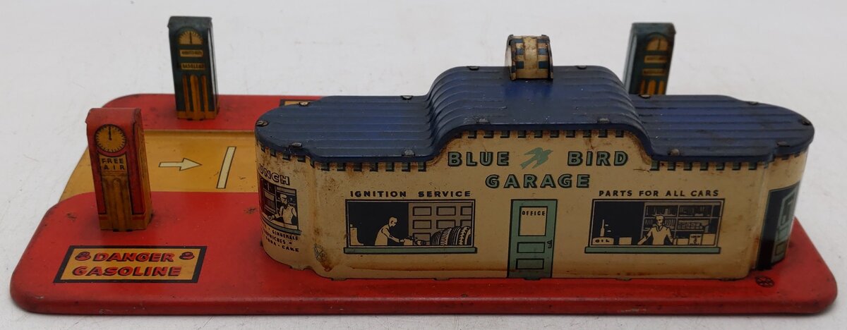 Marx Vintage O Gauge Day & Night Service Station Layout Building