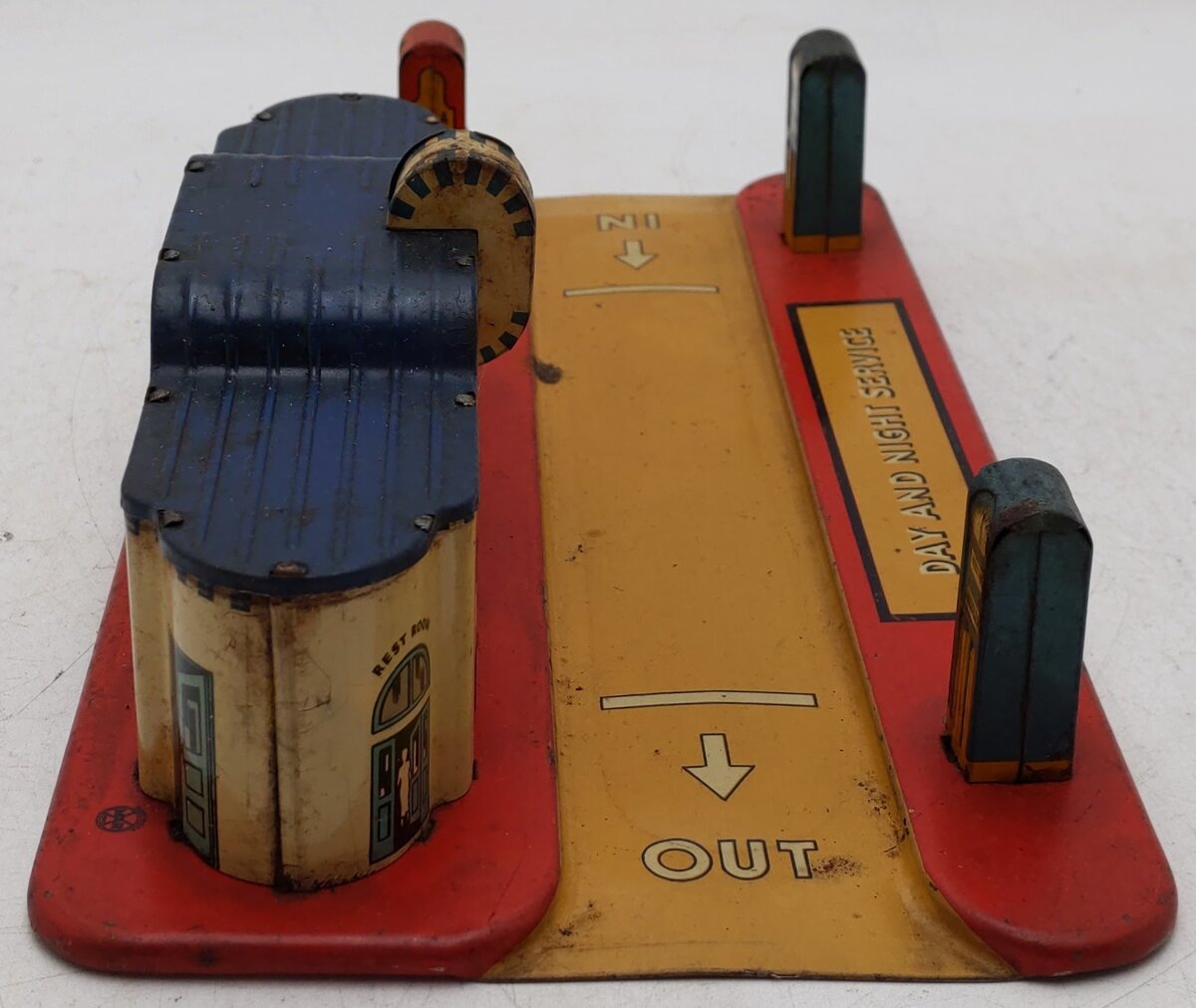 Marx Vintage O Gauge Day & Night Service Station Layout Building