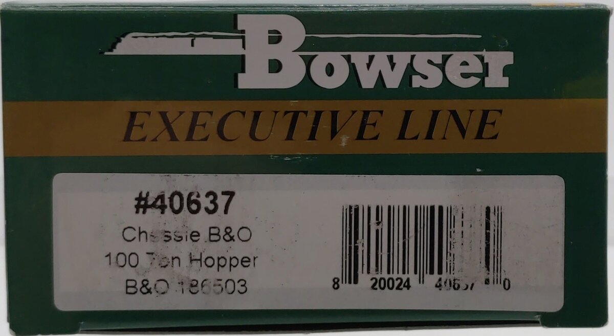 Bowser 40637 HO Scale B&O/Chessie 100-Ton Hopper #186503 LN/Box