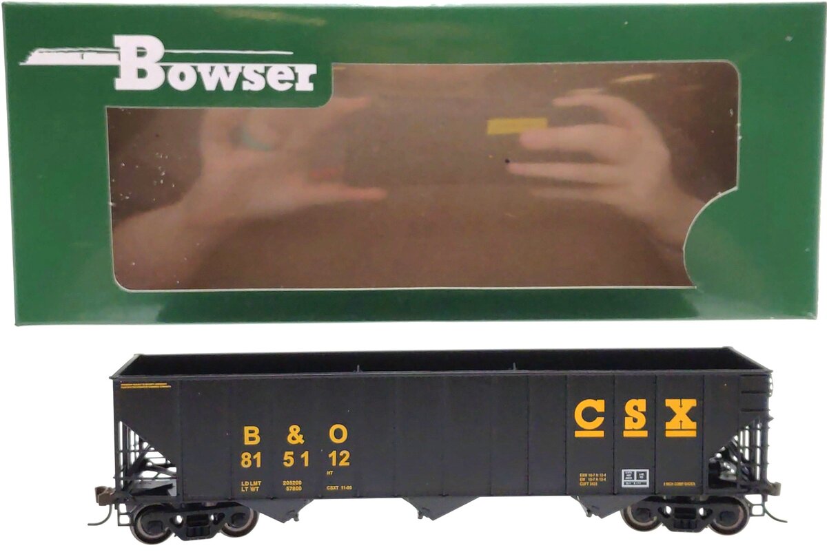 Bowser 41162 HO CSX/B&O 100-Ton 3-Bay Hopper #815112 LN/Box
