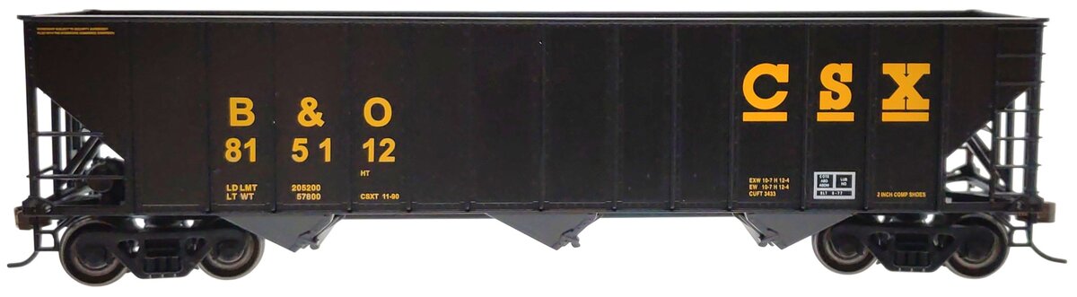 Bowser 41162 HO CSX/B&O 100-Ton 3-Bay Hopper #815112 LN/Box