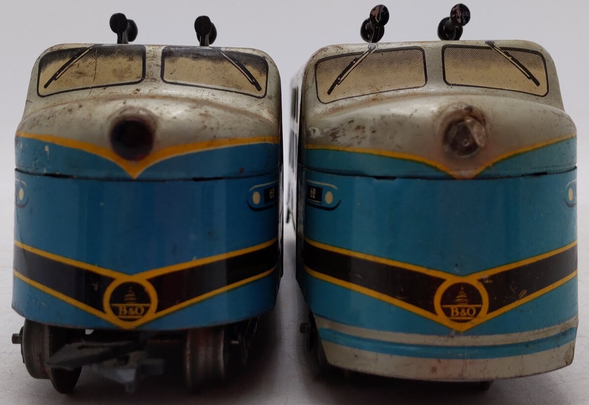 Marx 62 Vintage O Gauge Baltimore & Ohio F-3 AA Diesel Locomotives VG