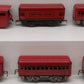 Marx 3893 Vintage O NYC 0-4-0 Steam Locomotive w/ Tender & Passenger Cars VG