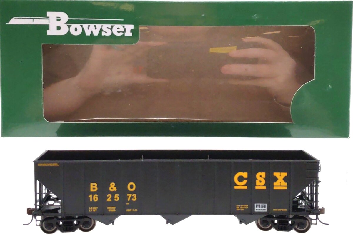Bowser 41161 HO CSX/B&O 100-Ton 3-Bay Hopper Executive Line #162573 LN/Box