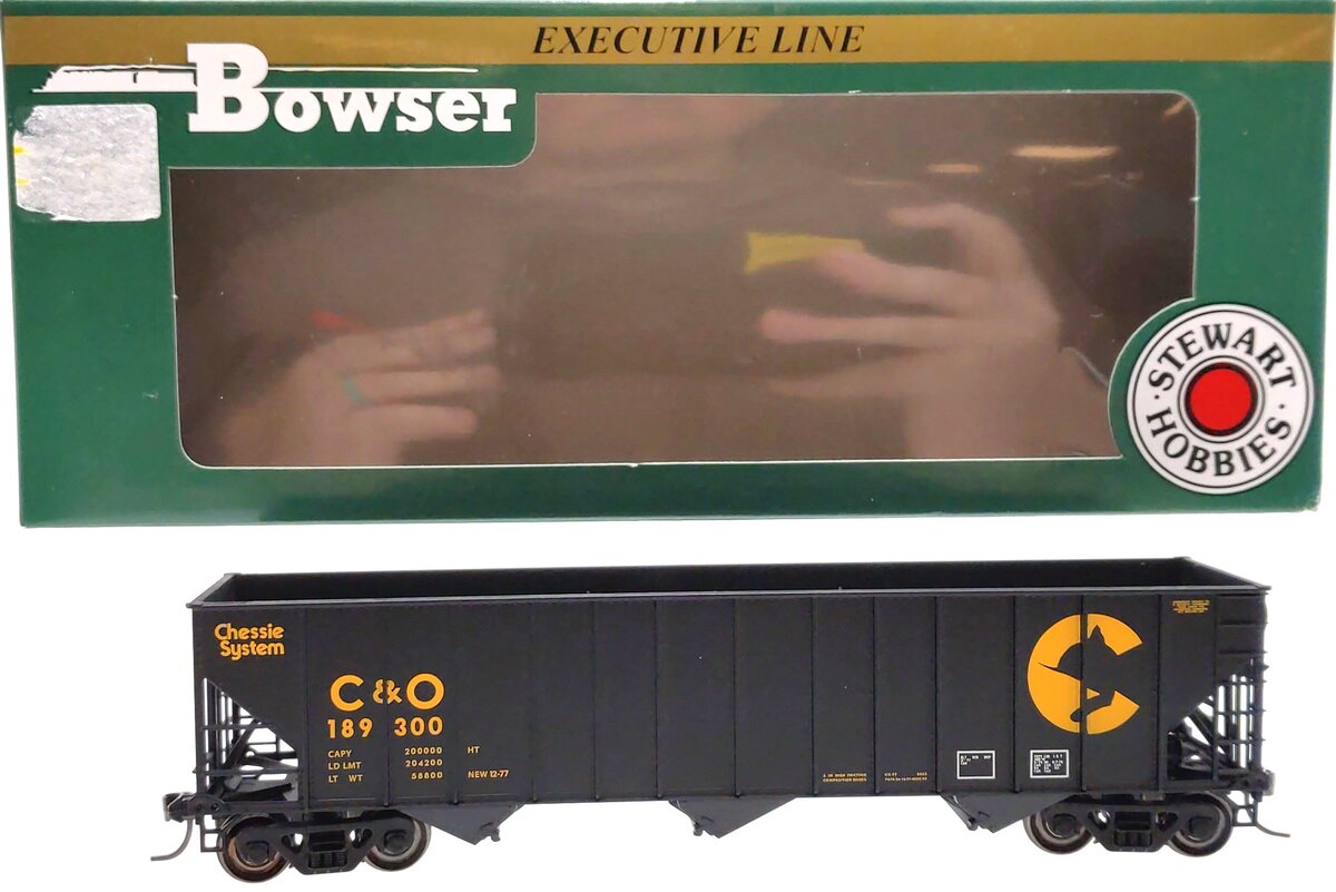 Bowser 40686 HO Chessie System Chesapeake & Ohio R-T-R 100-Ton Hopper #189300 LN/Box