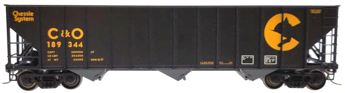 Bowser 40688 HO Scale Chessie System C&O Hopper Car #189344 LN/Box