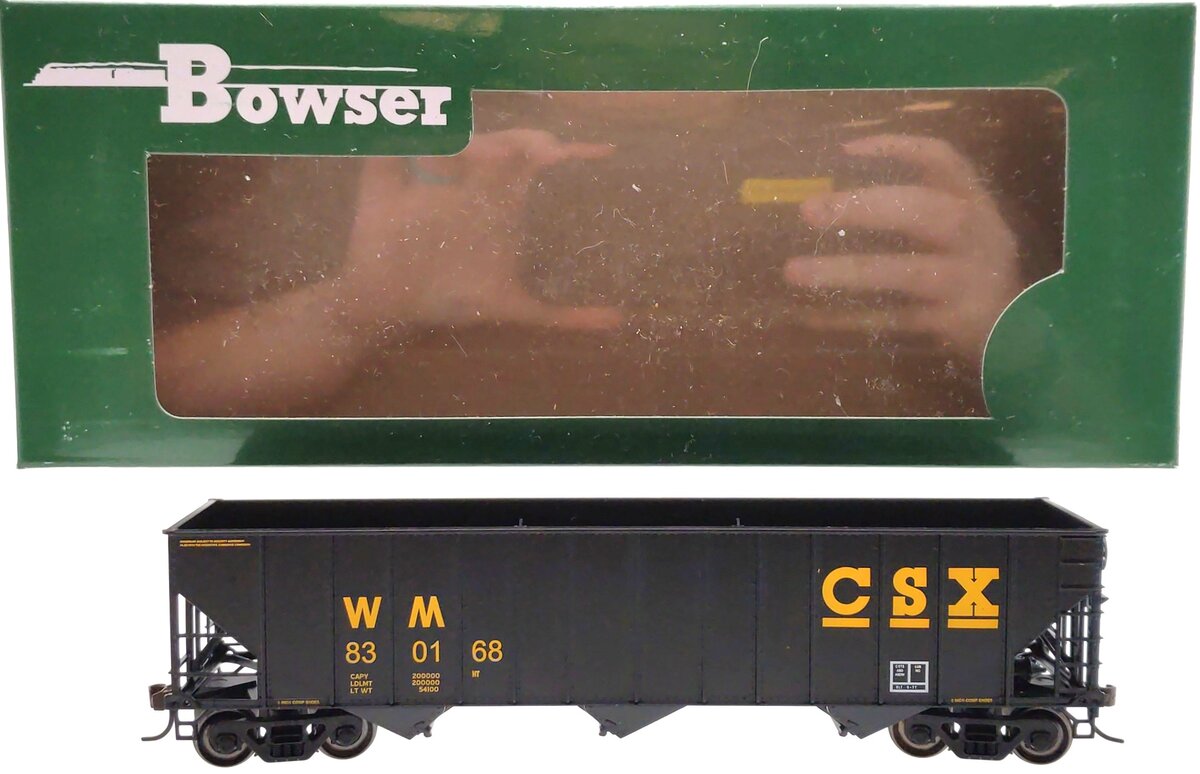 Bowser 41173 HO CSX/WM 100-Ton 3-Bay Hopper Executive Line #19198 LN/Box