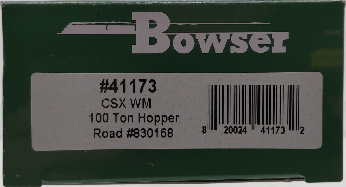 Bowser 41173 HO CSX/WM 100-Ton 3-Bay Hopper Executive Line #19198 LN/Box