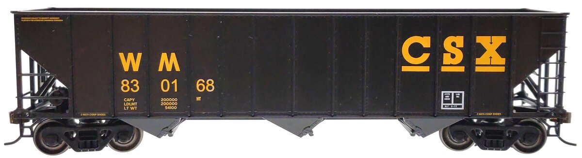 Bowser 41173 HO CSX/WM 100-Ton 3-Bay Hopper Executive Line #19198 LN/Box