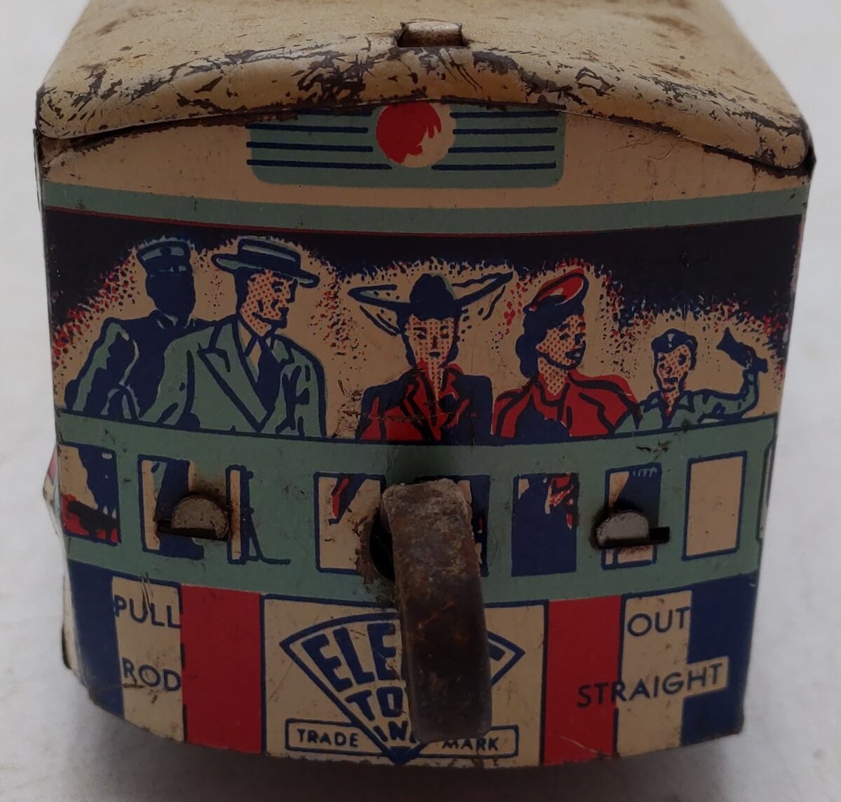 Vintage Custom Gauge American Freedom Train Wind Up Diesel Locomotive #1776 VG