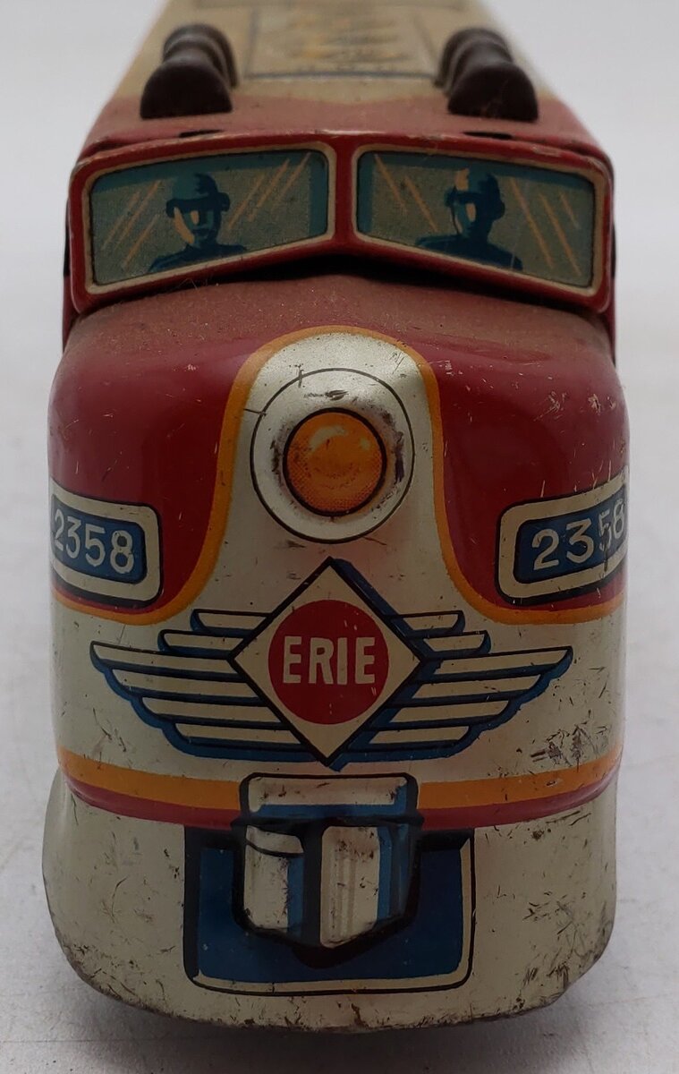 Vintage Custom Gauge Erie Railroad Silver Canyon Diesel Locomotive #2358 VG