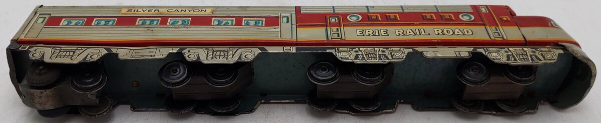 Vintage Custom Gauge Erie Railroad Silver Canyon Diesel Locomotive #2358 VG